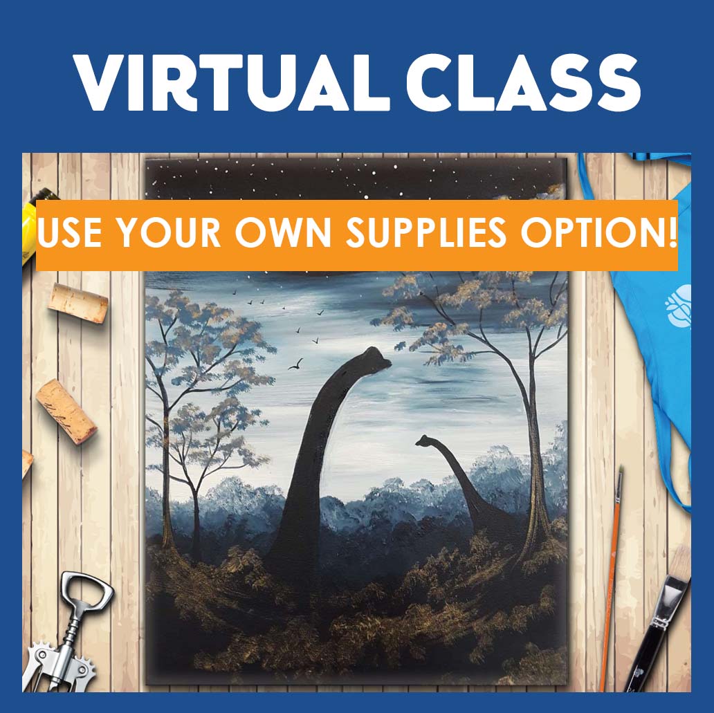 LIVE INTERACTIVE VIRTUAL CLASS - USE YOUR OWN SUPPLIES OPTION